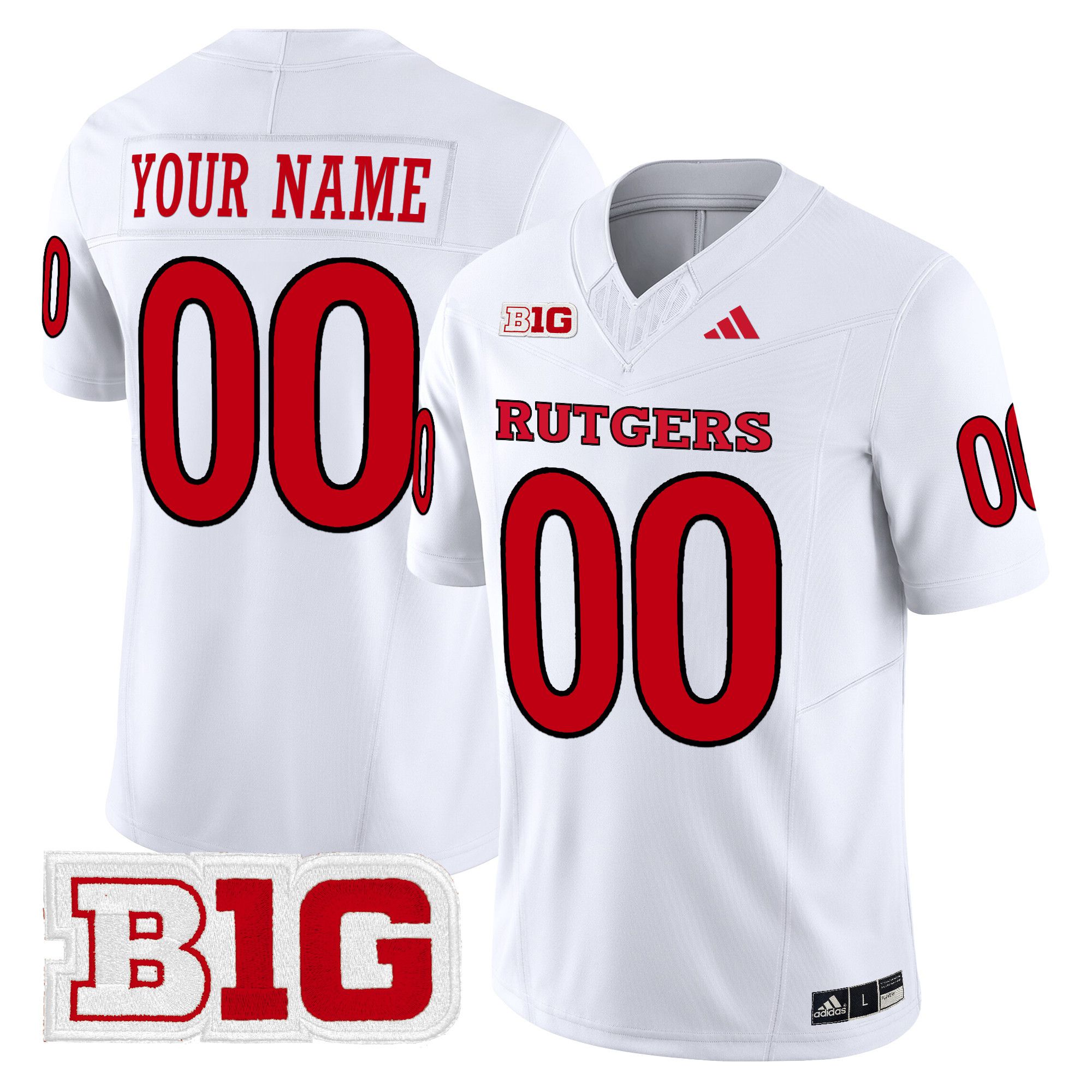 Men Rutgers Scarlet Knights White 2024 Vapor Limited Custom NCAA Jersey->customized ncaa jersey->Custom Jersey